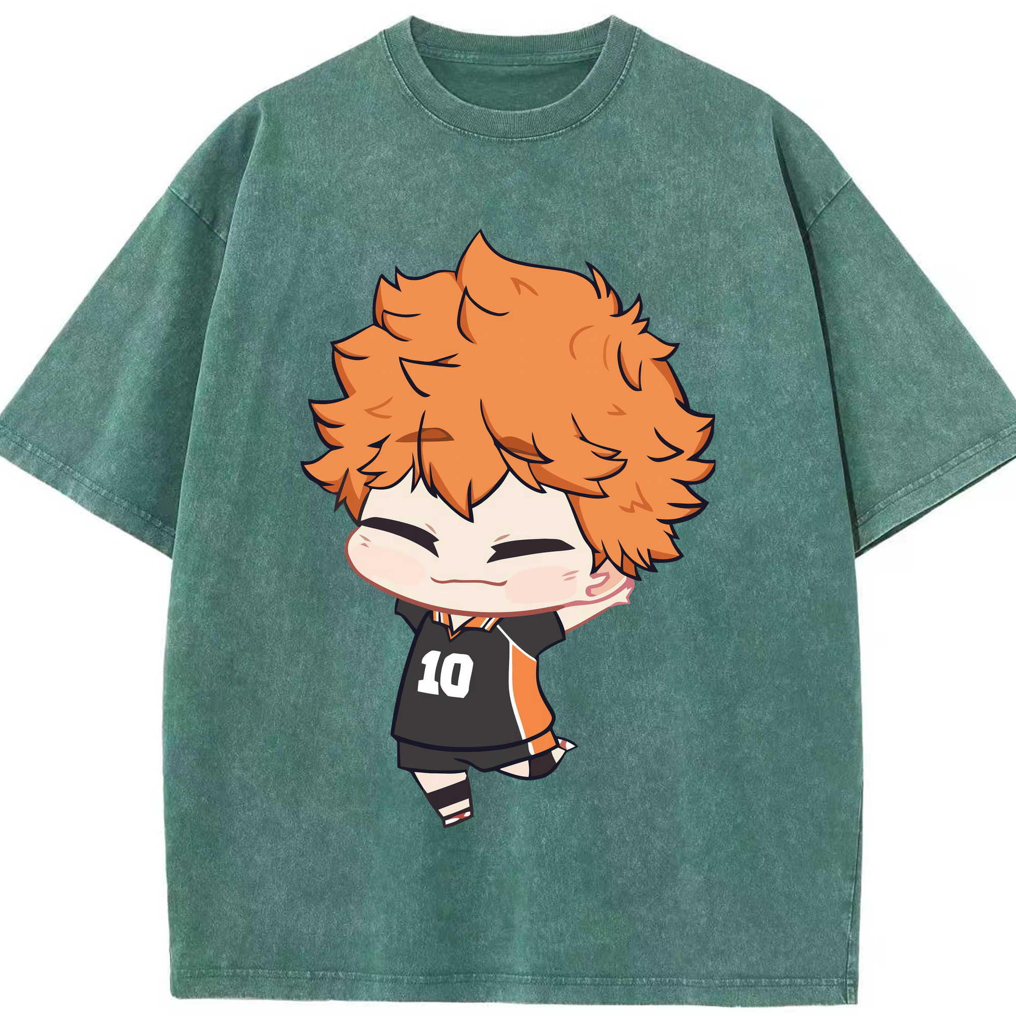 （画像用） ハイキュー!! Haikyu!! 綿100% ヴィンテージ風 半袖Tシャツ（フロントプリント）